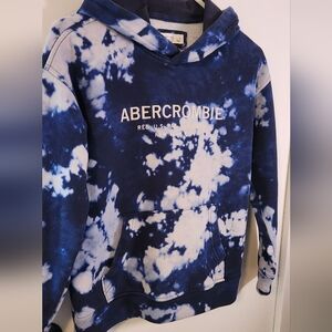 Abercrombie Kids Blue Tie-Dye Hoodie